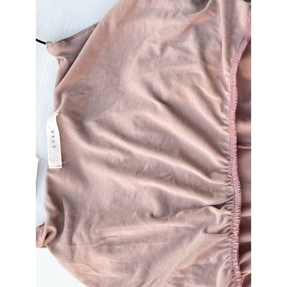 Lush Cameo Rose Pink Strappy Mini Dress Women’s Size S Stretch Party NWOT - Picture 6 of 14